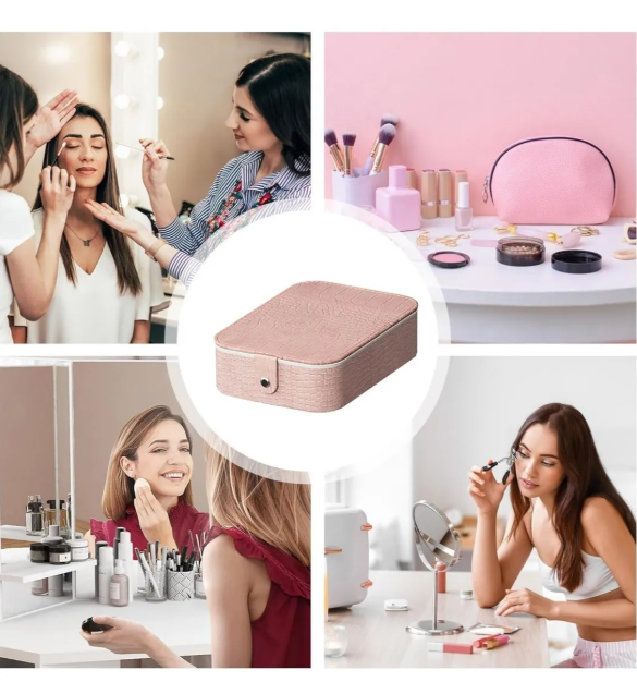 Estuche Maquillaje Portatil Espejo LED